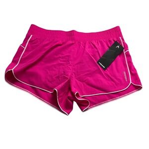 HEAD Womens Breakpoint Piping Proud Pink tennis Athletic Running Shorts  Size L